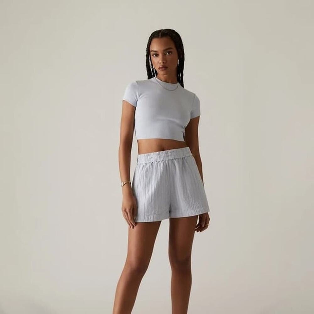 KITH Erika Quilted Kyanite Blue Shorts Women’s Size M